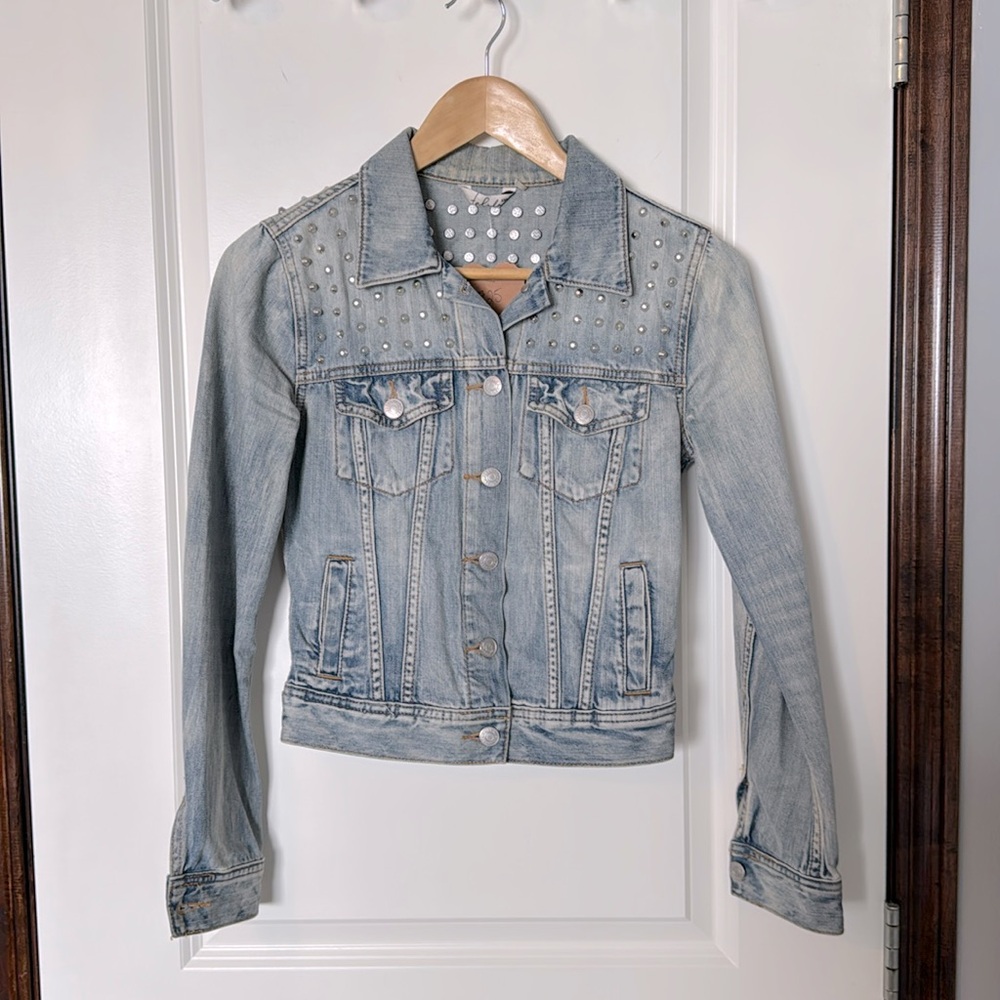 Talula Denim Studded Jacket XXS